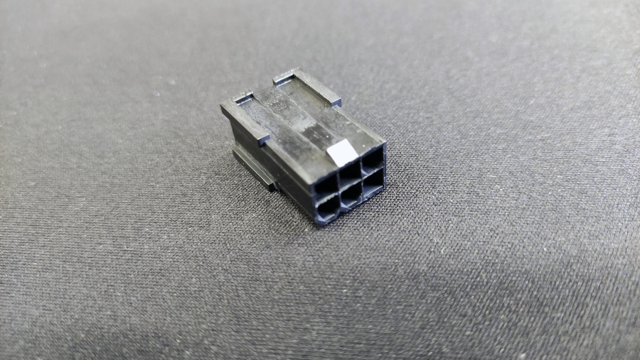 Коннектор 6 Pin PCI-E Female Black [ 100105 ]