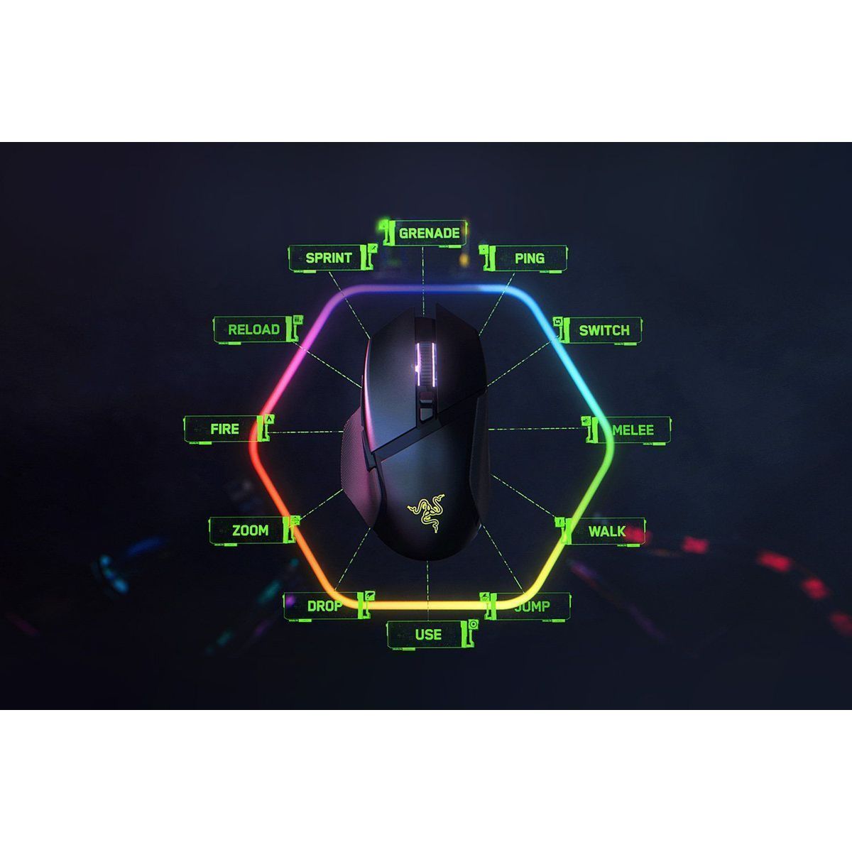 Игровая мышь Razer Basilisk V3 Pro 35K - Black Razer Basilisk V3 Pro 35K - Black gaming mouse RZ01-05240100-R3G1